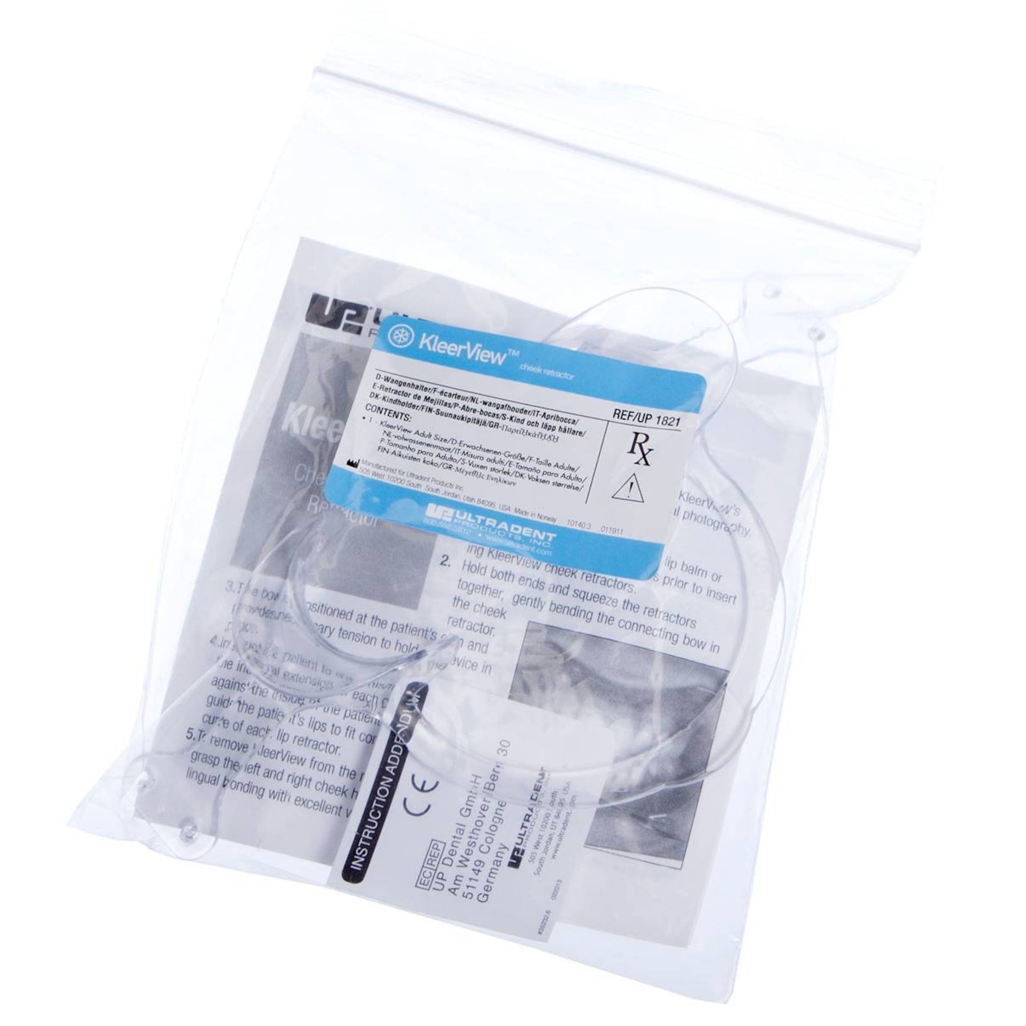 Kleerview, retractor de labios adulto