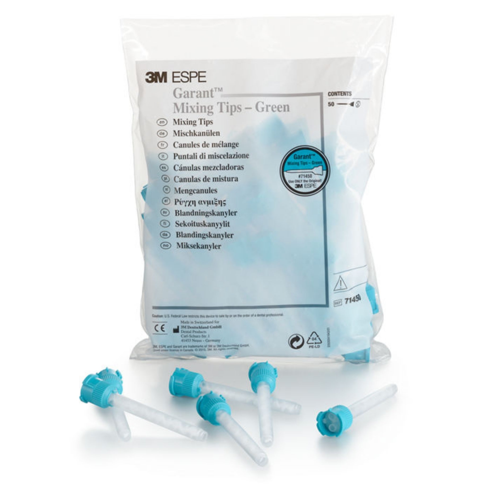 Puntas mezcladoras verdes Garant c/5