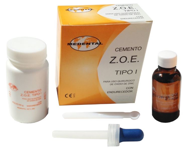Cemento zoe tipo i con endurecedor