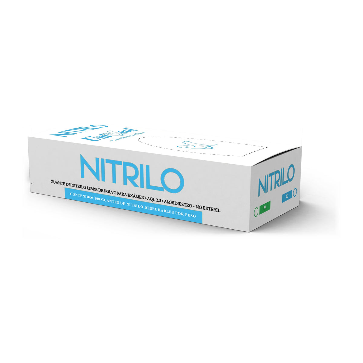 Guantes de nitrilo Uniseal azul
