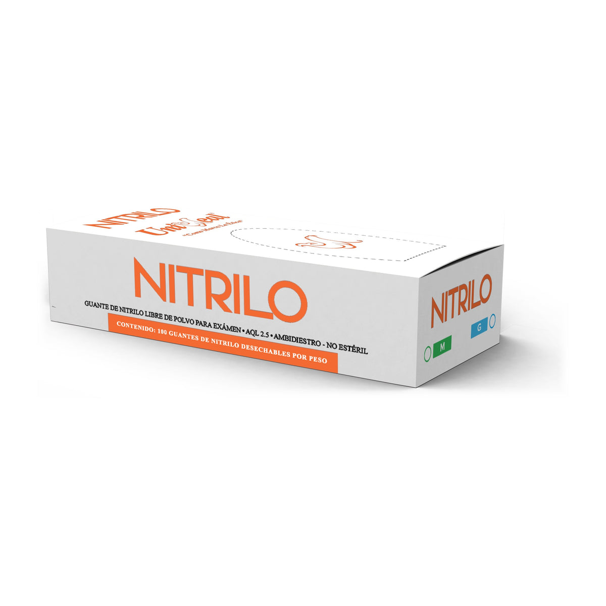 Guantes de nitrilo Uniseal naranja