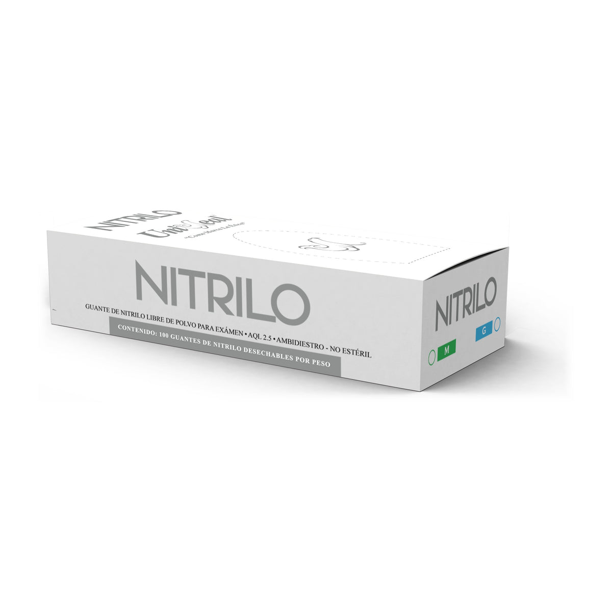 Guantes de nitrilo Uniseal blanco