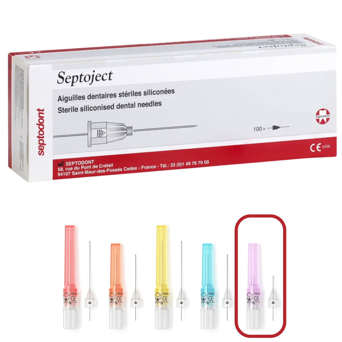 Aguja dental septoject