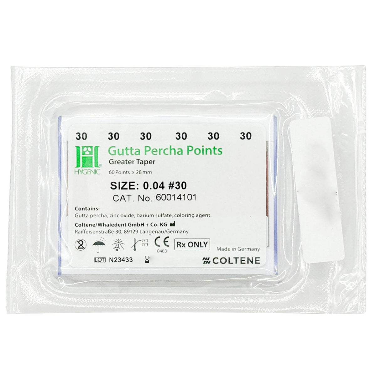 Puntas de gutapercha GT (Conicidad) Hygenic Coltene