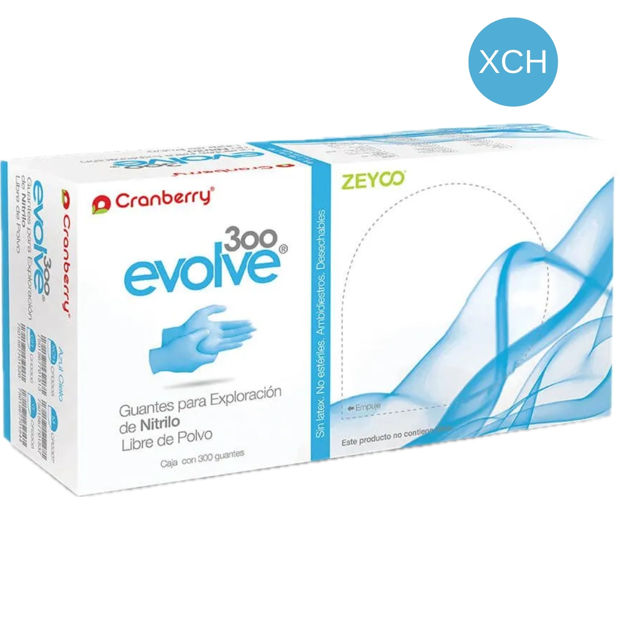 Evolve - guante nitrilo c/300