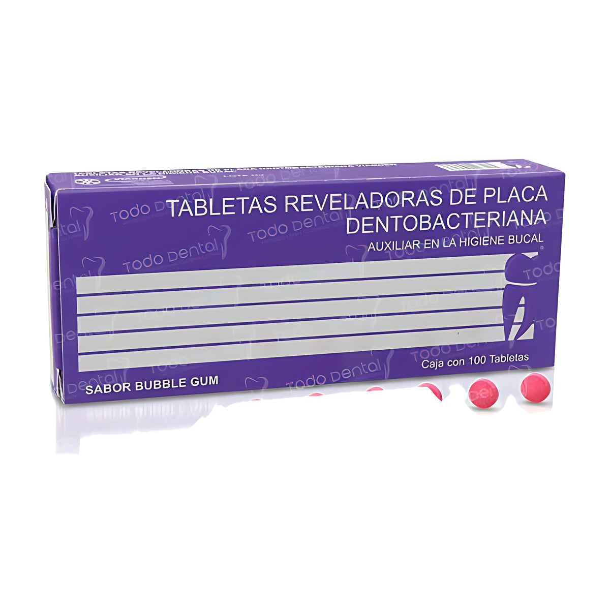 Tableta reveladora c/100 s/sabor viarden