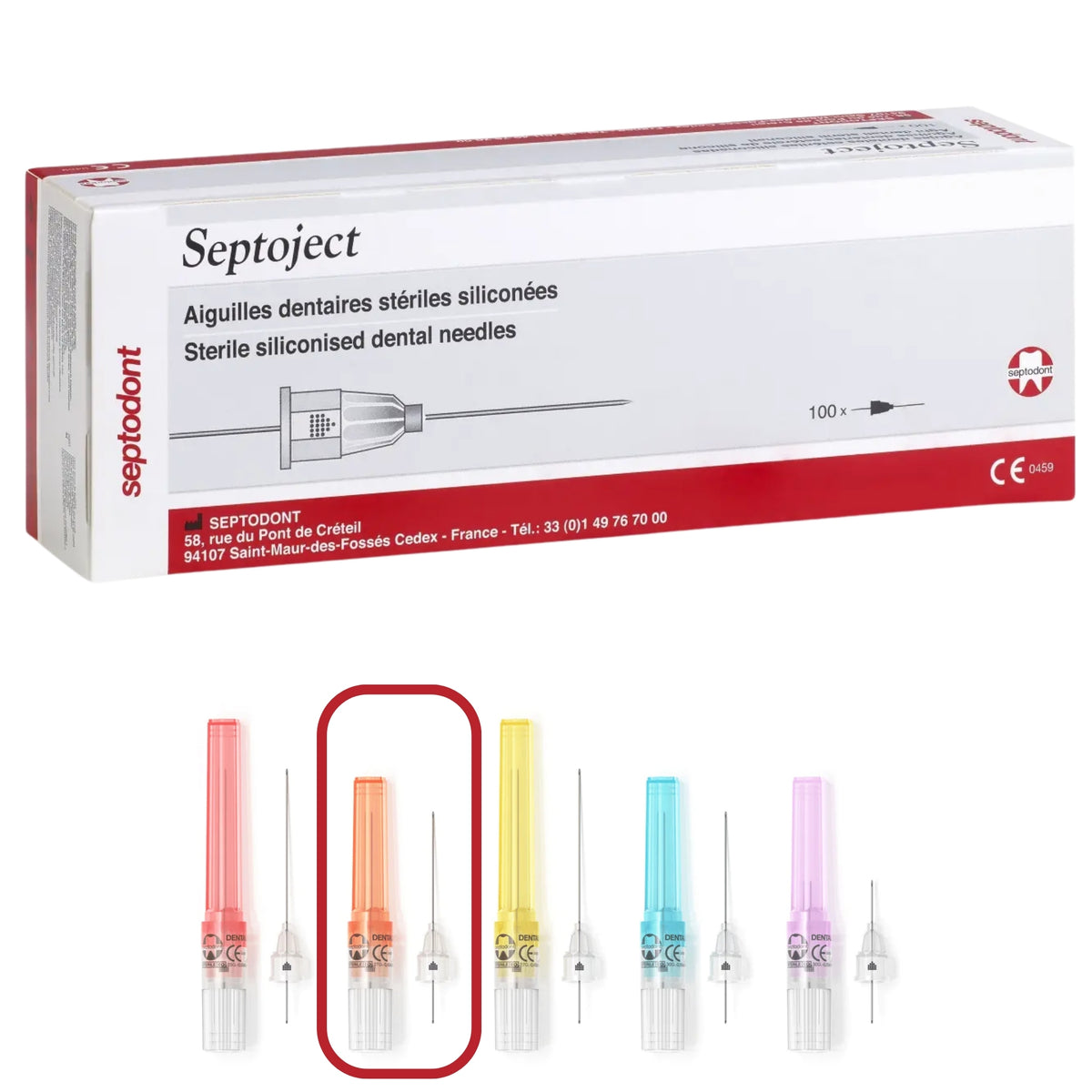 Aguja dental septoject