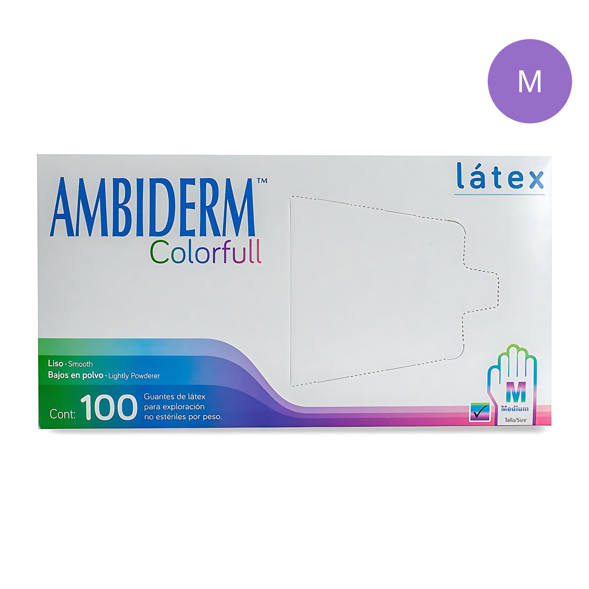 Guantes colorfull m c/100
