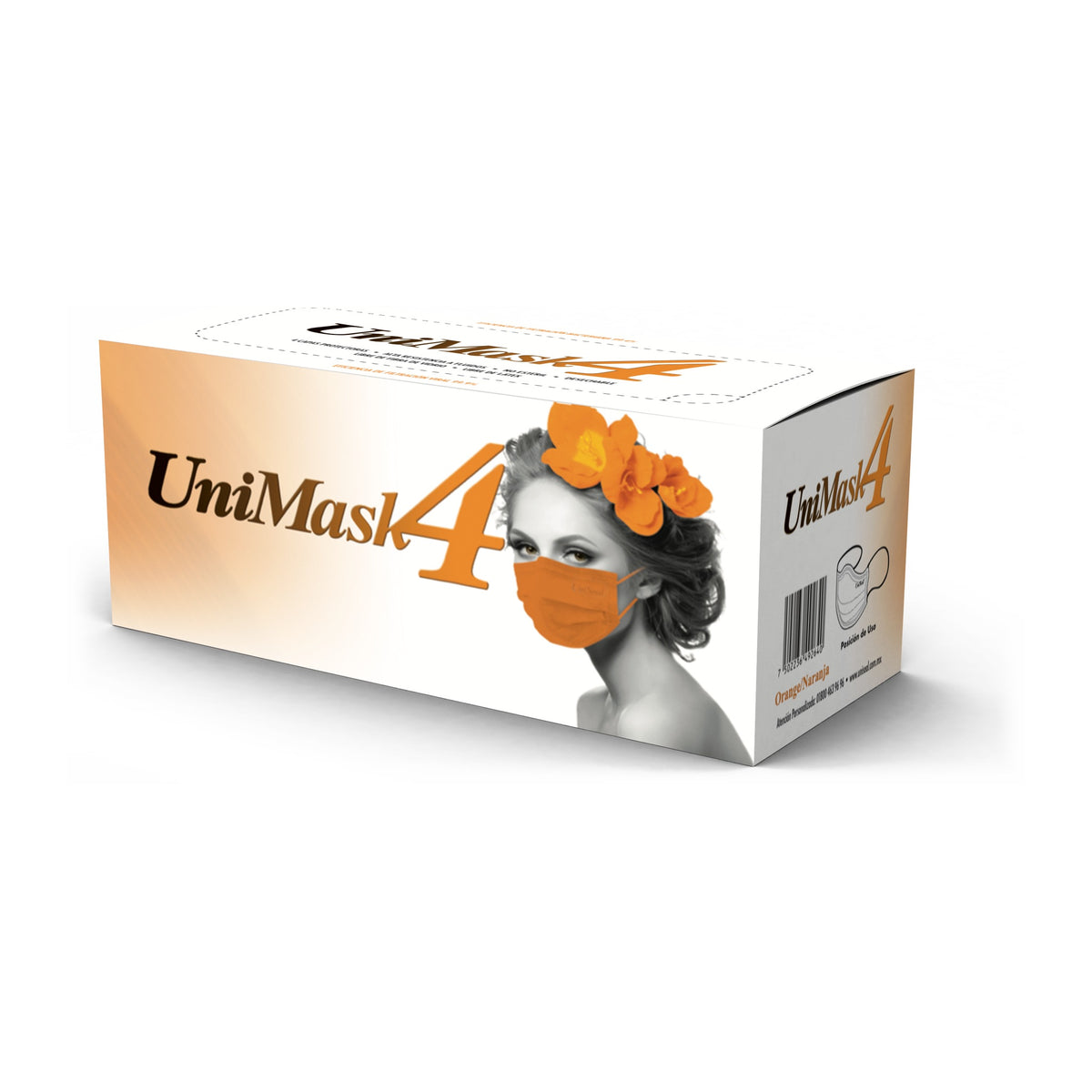 Cubreboca UniMask 4 naranja