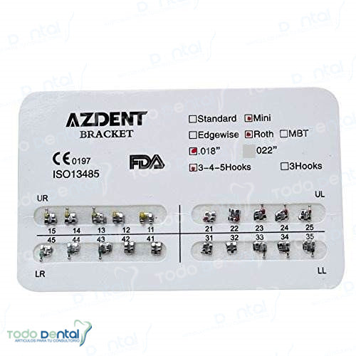 Brackets mini 345 hooks TDC