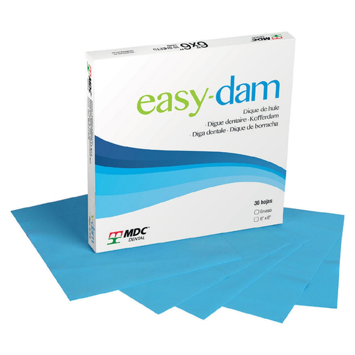 Dique easy dam 6x6 c/36 hojas — 144-0300