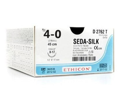 Sutura de seda Ethicon