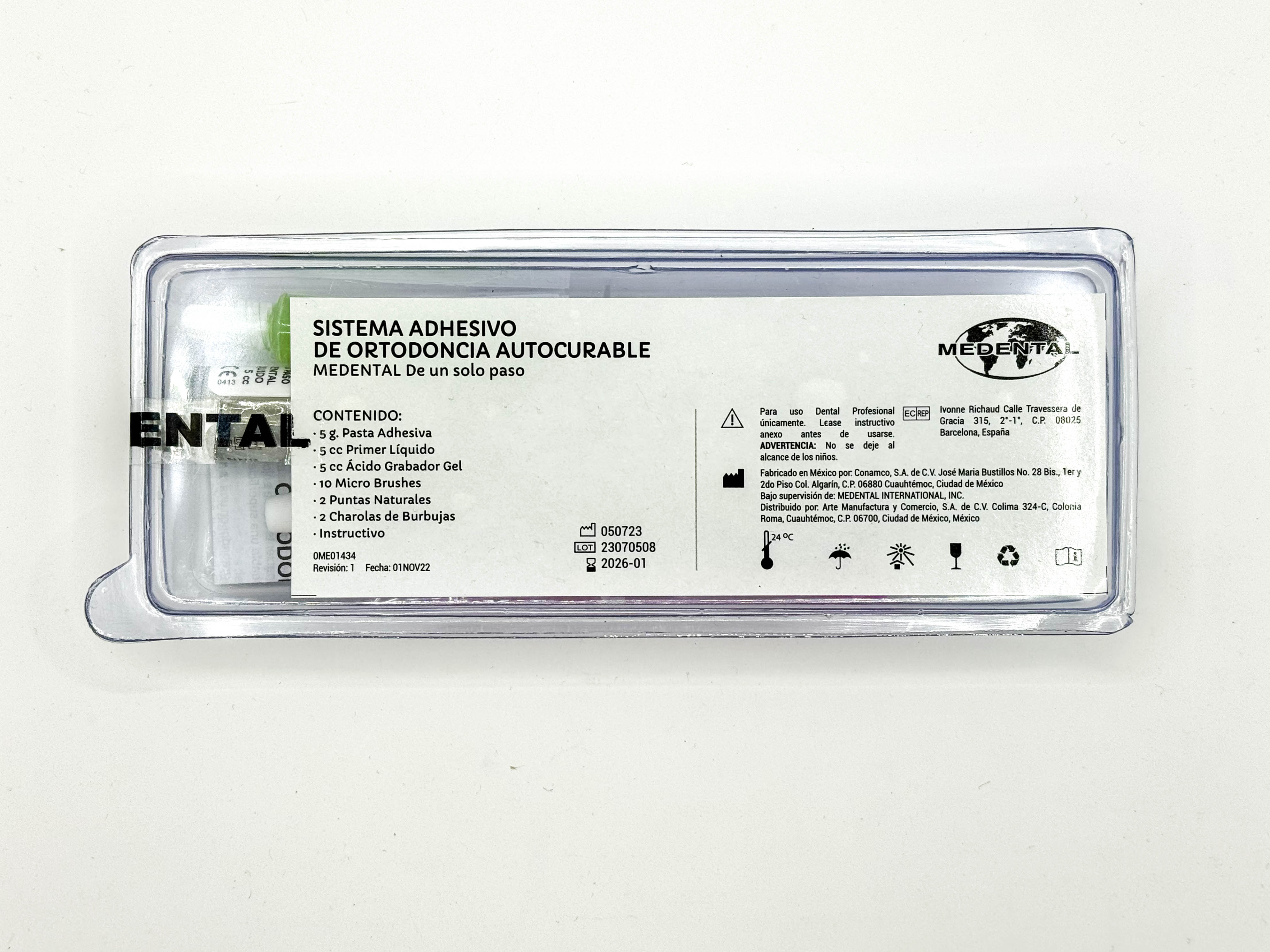 Resina de ortodoncia autocurable 5 grs.