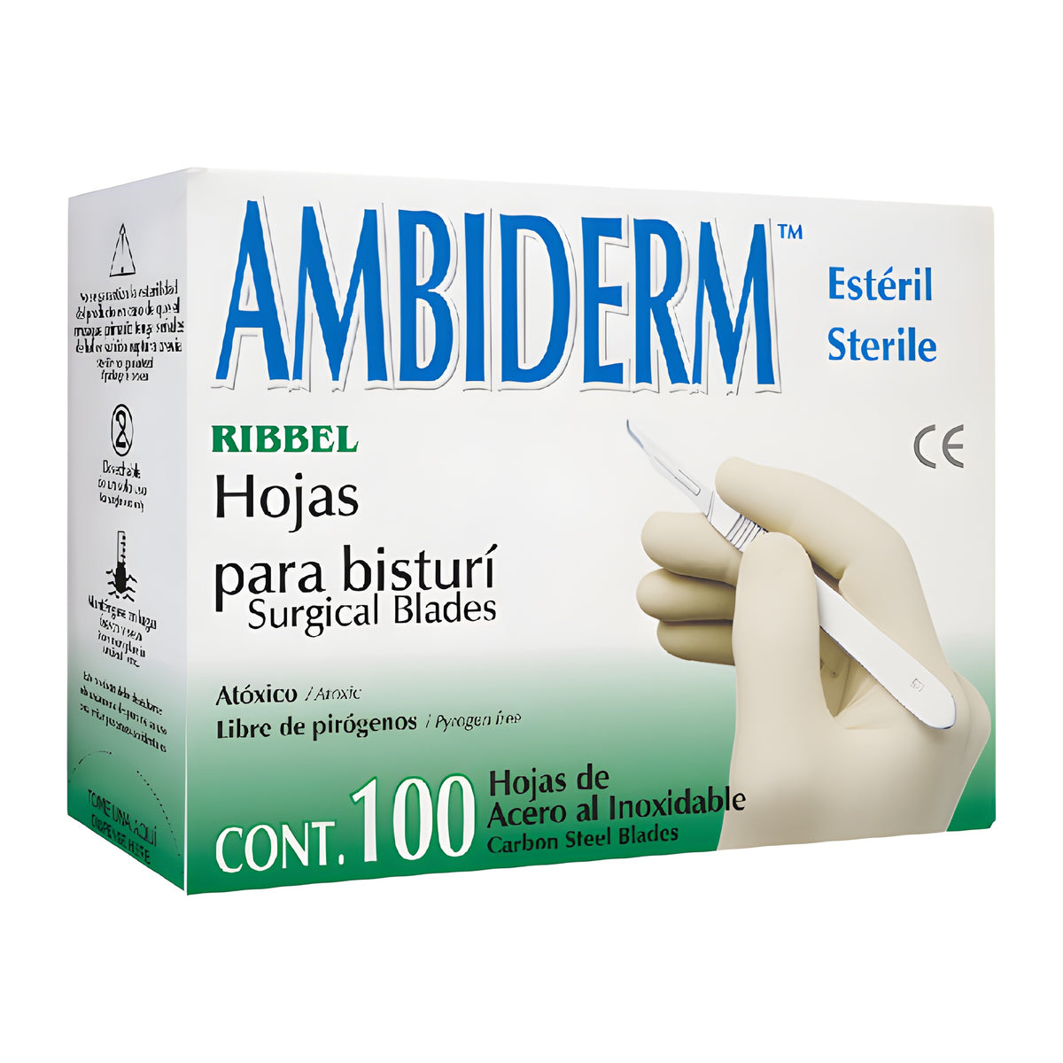 Hoja de bisturi acero inoxidable Ambiderm no. 15c