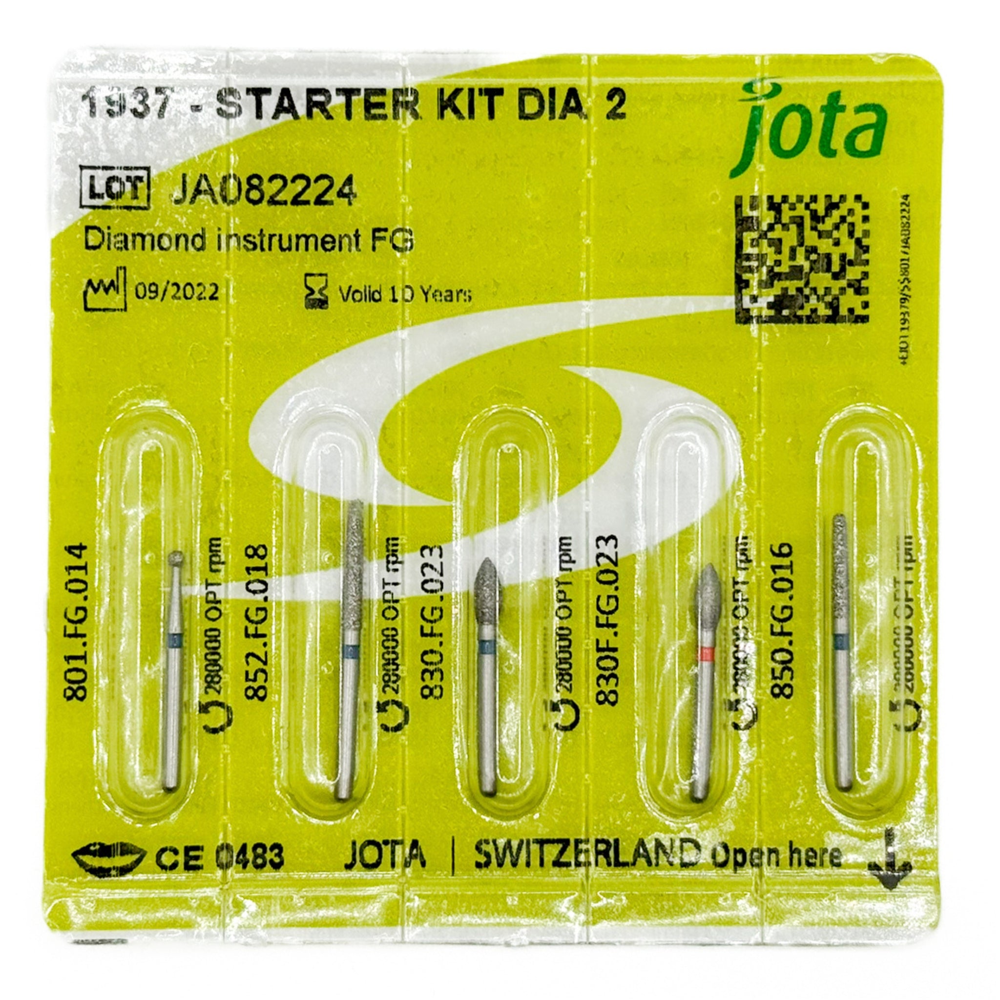 Jota starter kit c/5 (fresas diamante)