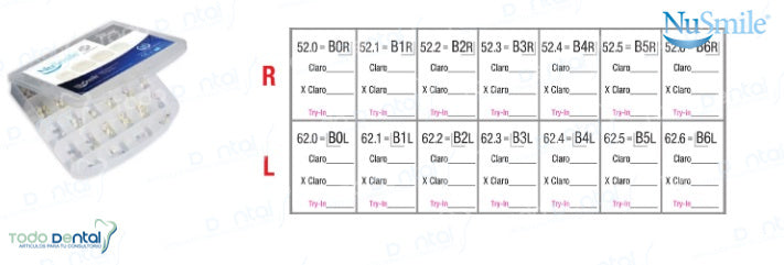 Corona zirconia nusmile anterior, lateral y canino
