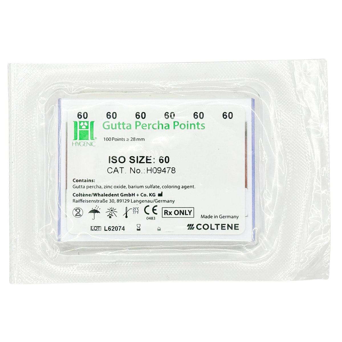 Puntas de gutapercha Hygenic Coltene