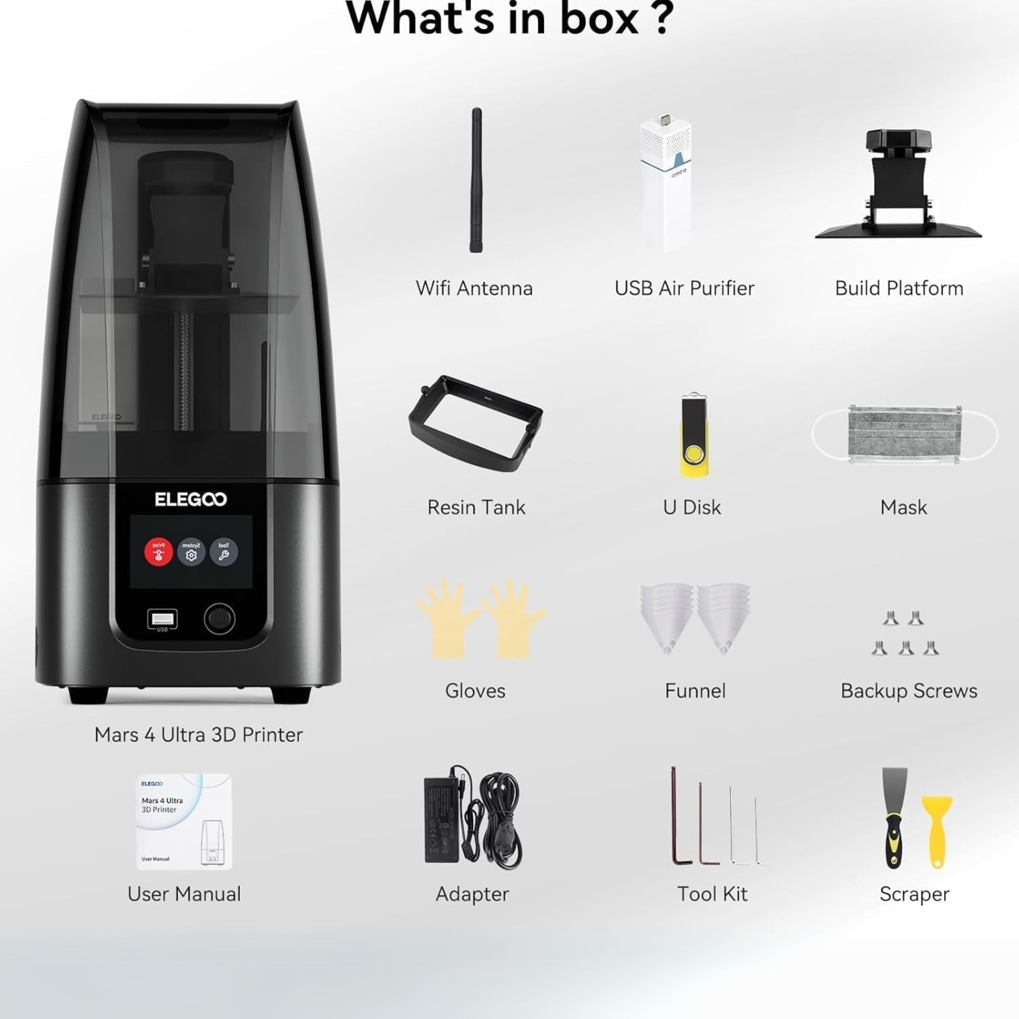 Impresora 3d elegoo mars 4 9k ultra