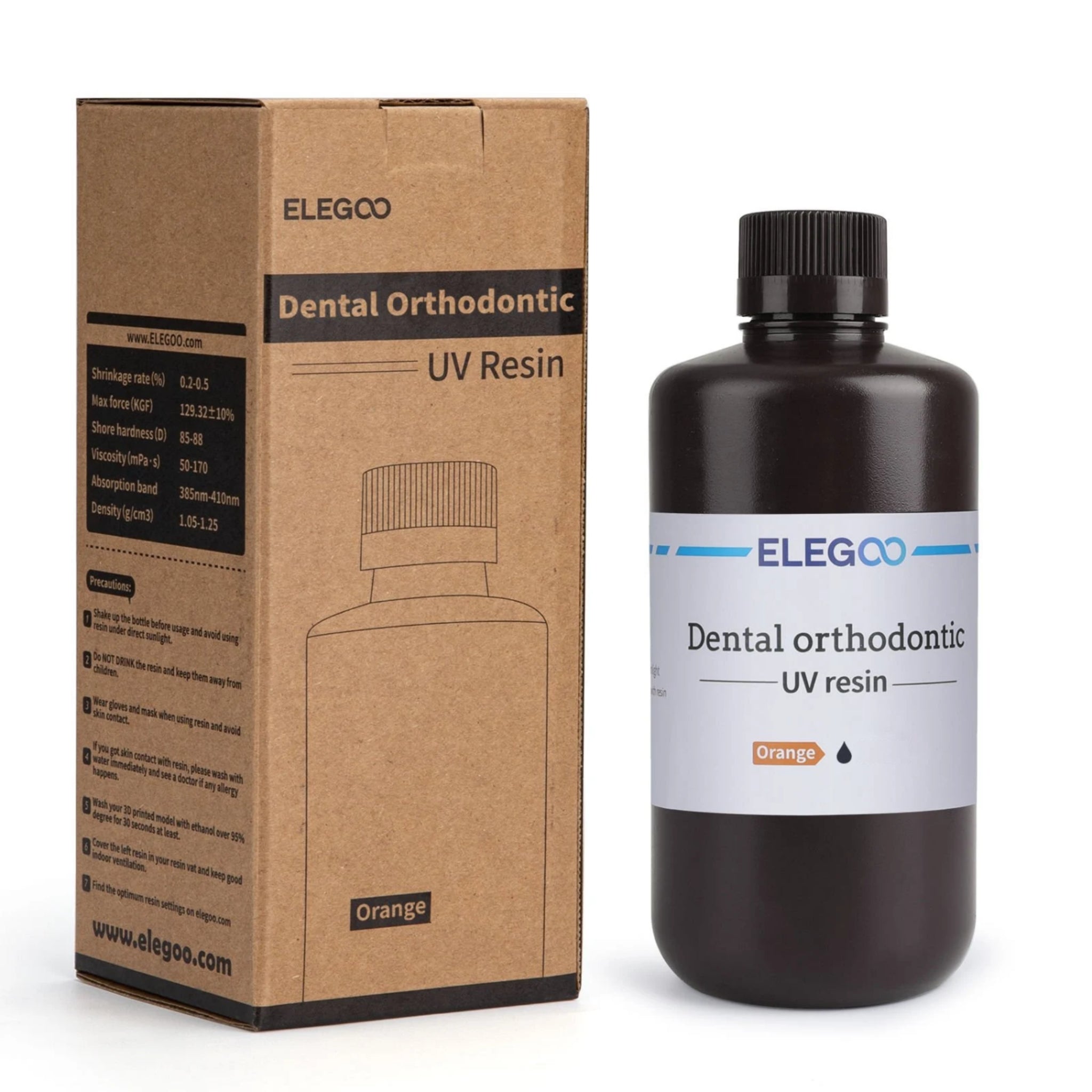 Resina elegoo modelo uv naranja 500gr