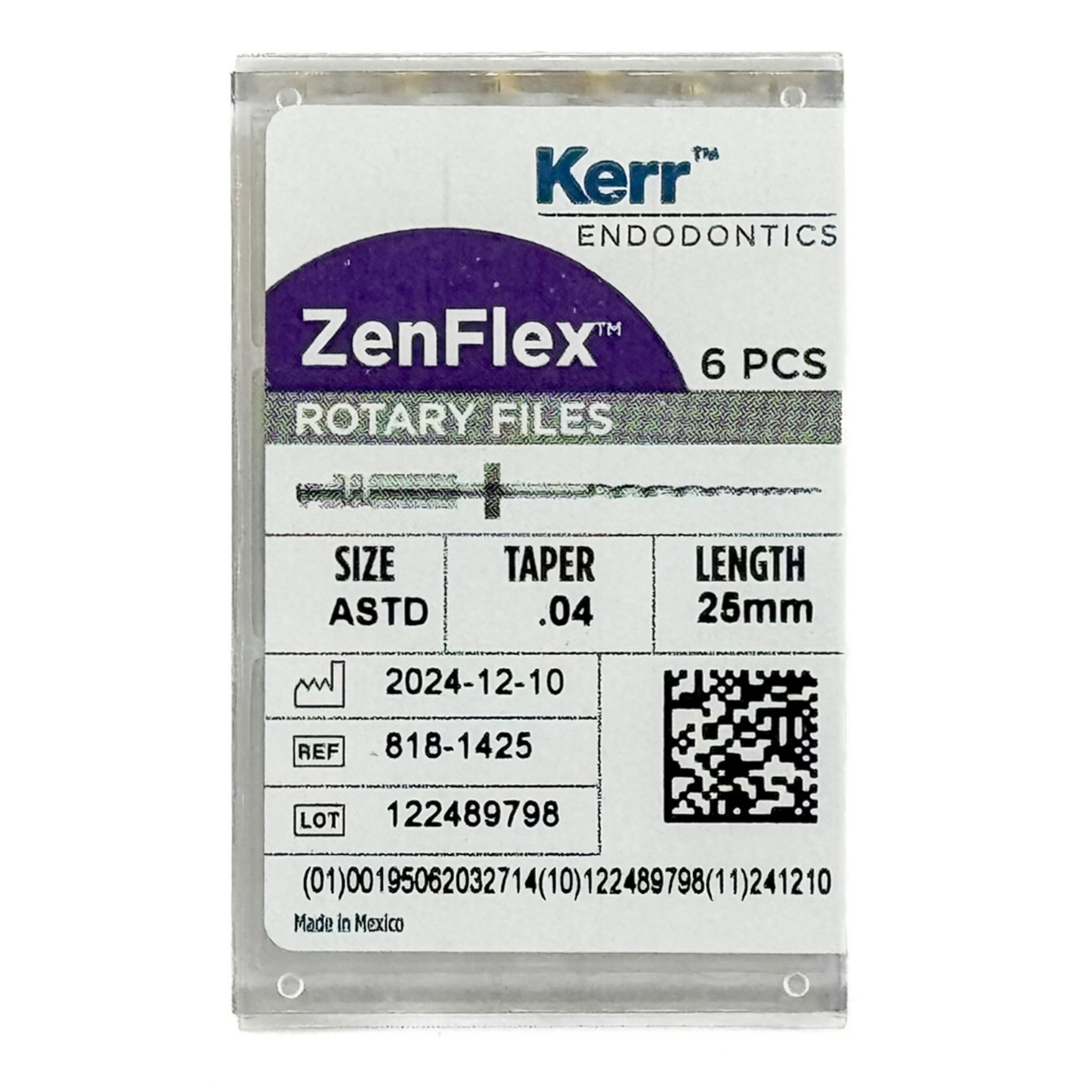 Zenflex limas rotatorias Taper .04 25mm