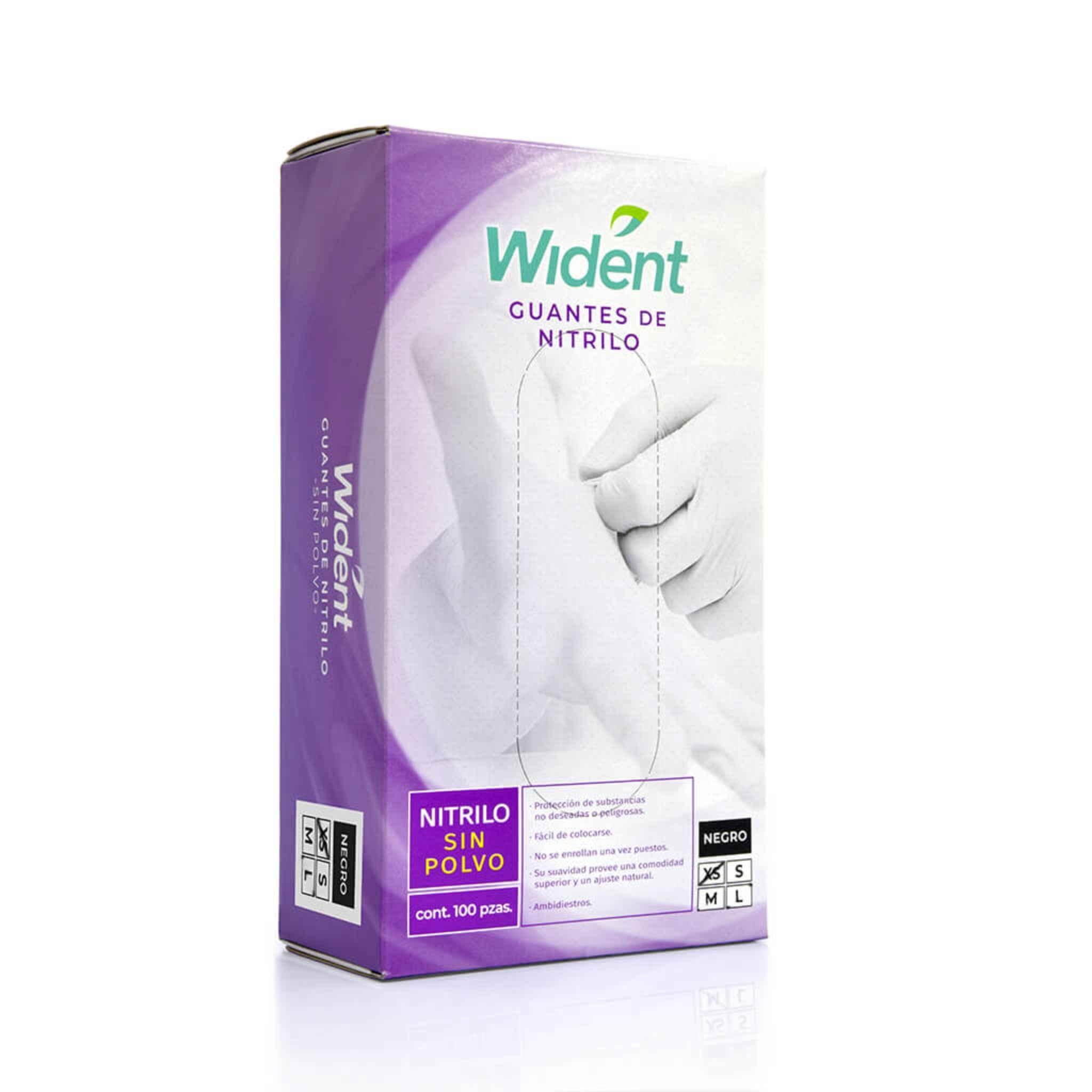 Guantes wident nitrilo c/100
