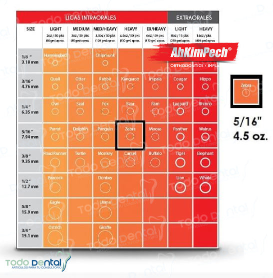 Liga zebra 4.5 oz. 5/16
