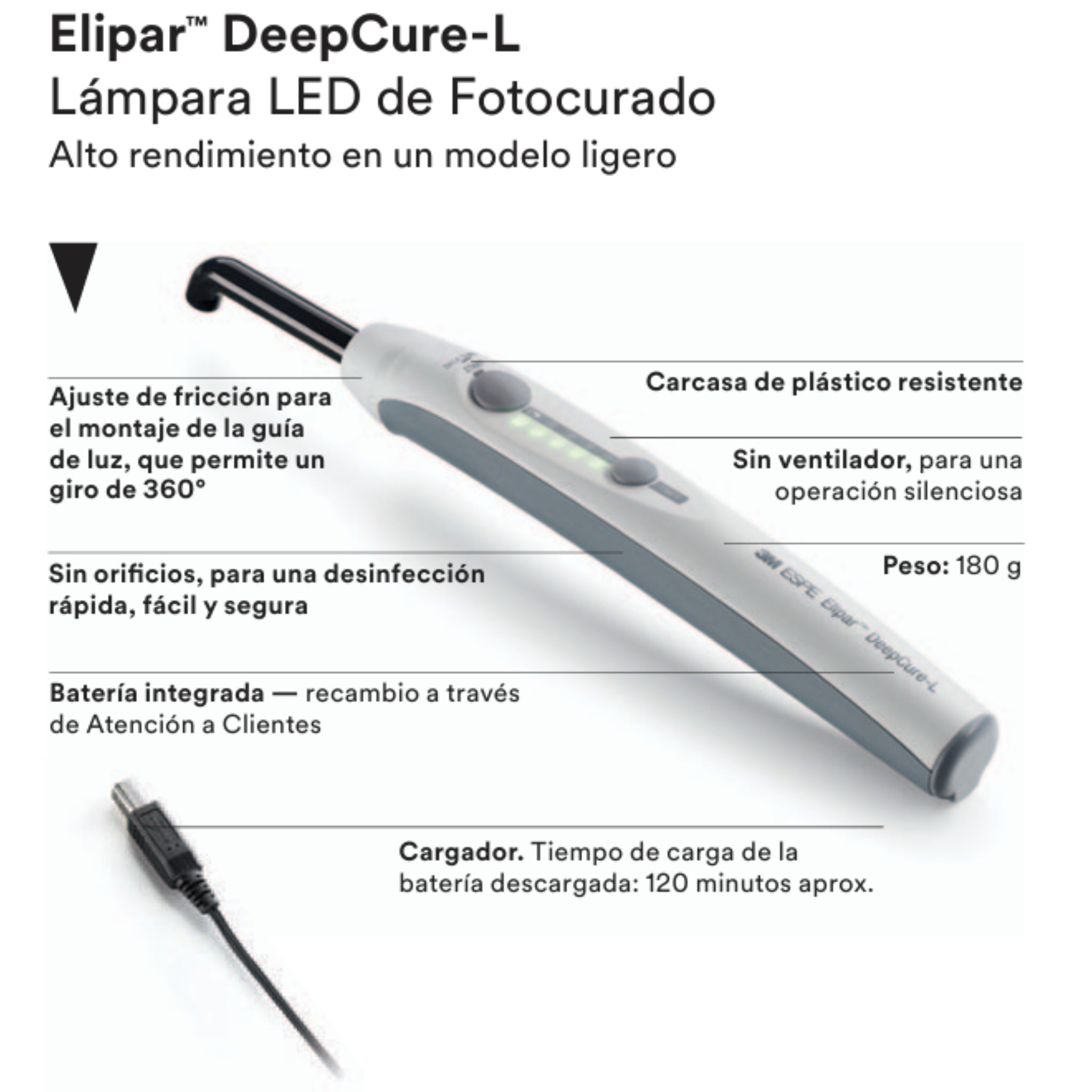 Lampara elipar deepcure-l 100v -240v int