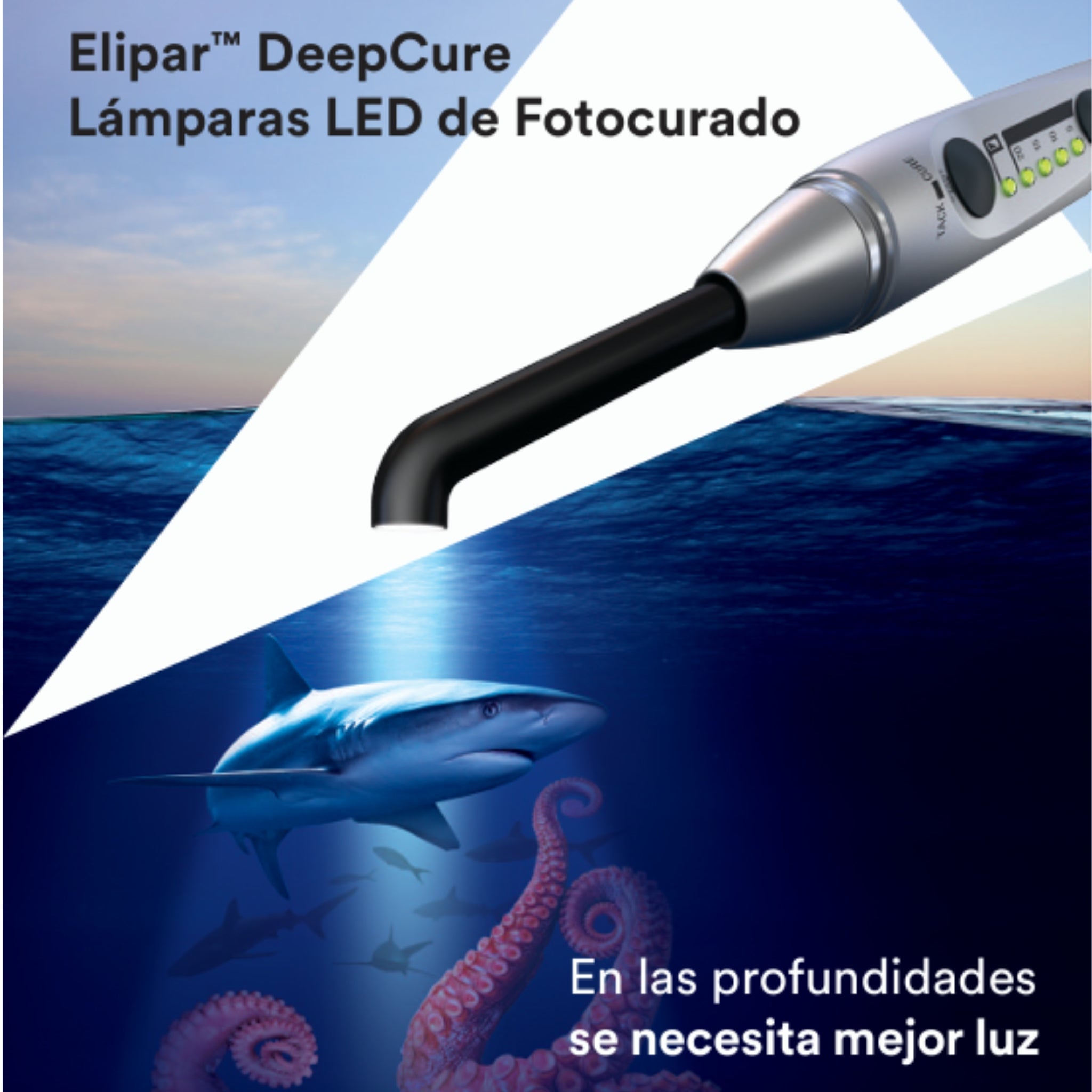 Lampara elipar deepcure-l 100v -240v int