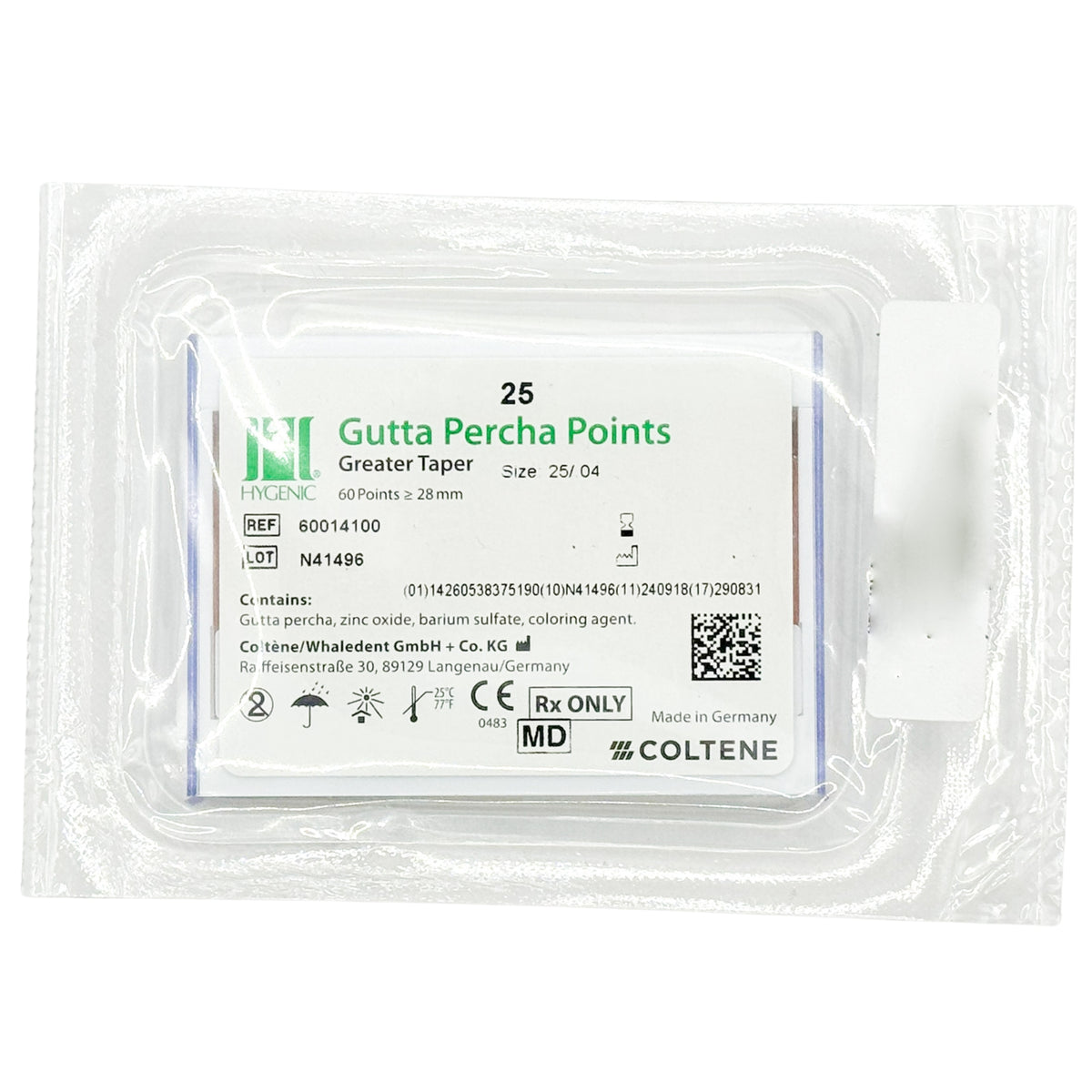 Puntas de gutapercha GT (Conicidad) Hygenic Coltene