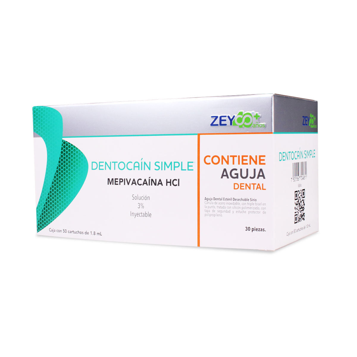 Dentocain mepivacaina 3% s/vaso