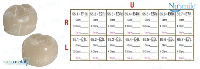 Corona zirconia nusmile posterior 1er molar y 2do molar
