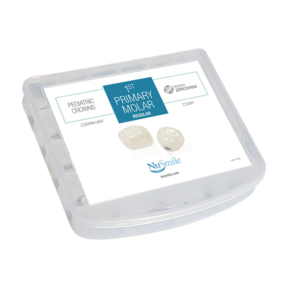 NuSmile, estuche cerrado representativo de la familia primer molar. SKU 41-EKD206L.
