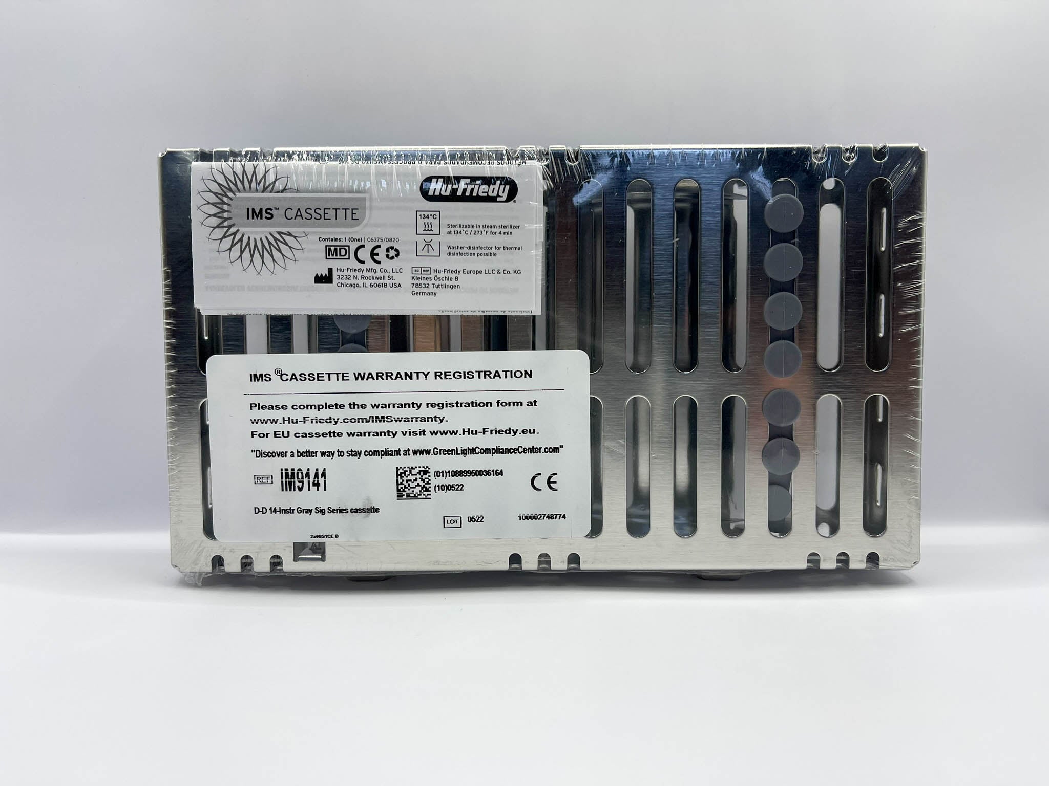 Cassette doble 14 instrumentos gris hu-friedy