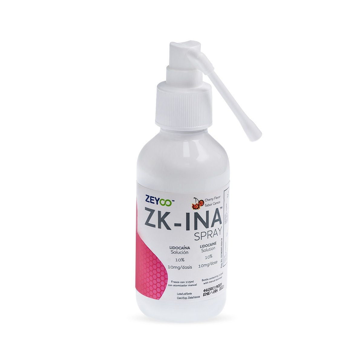 Zk-ina lidocaina 10% spray cereza de 115ml