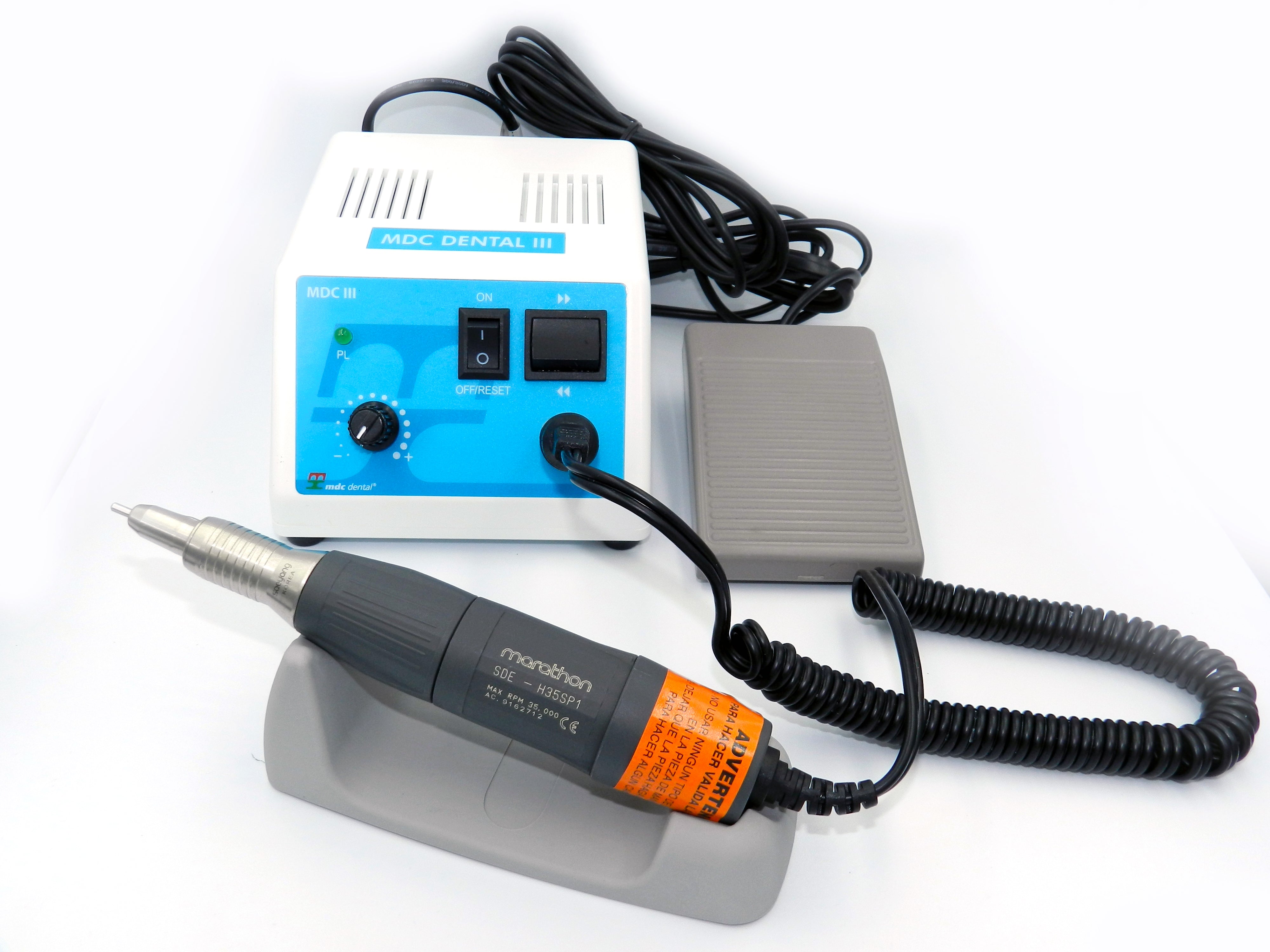 Micromotor mdc iii + pieza de mano contra-angulo