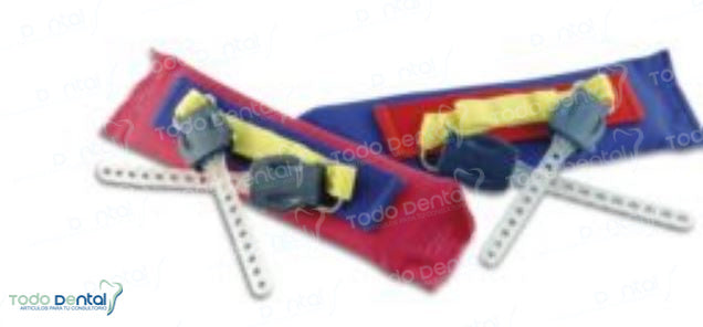Almohadilla cervical con modulo de seguridad color azul