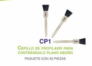 Cepillo CA negro plano c/50 pzas