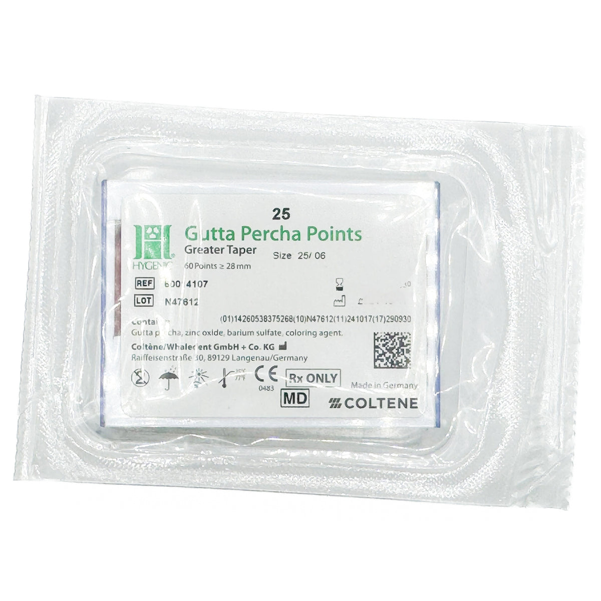 Puntas de gutapercha GT (Conicidad) Hygenic Coltene