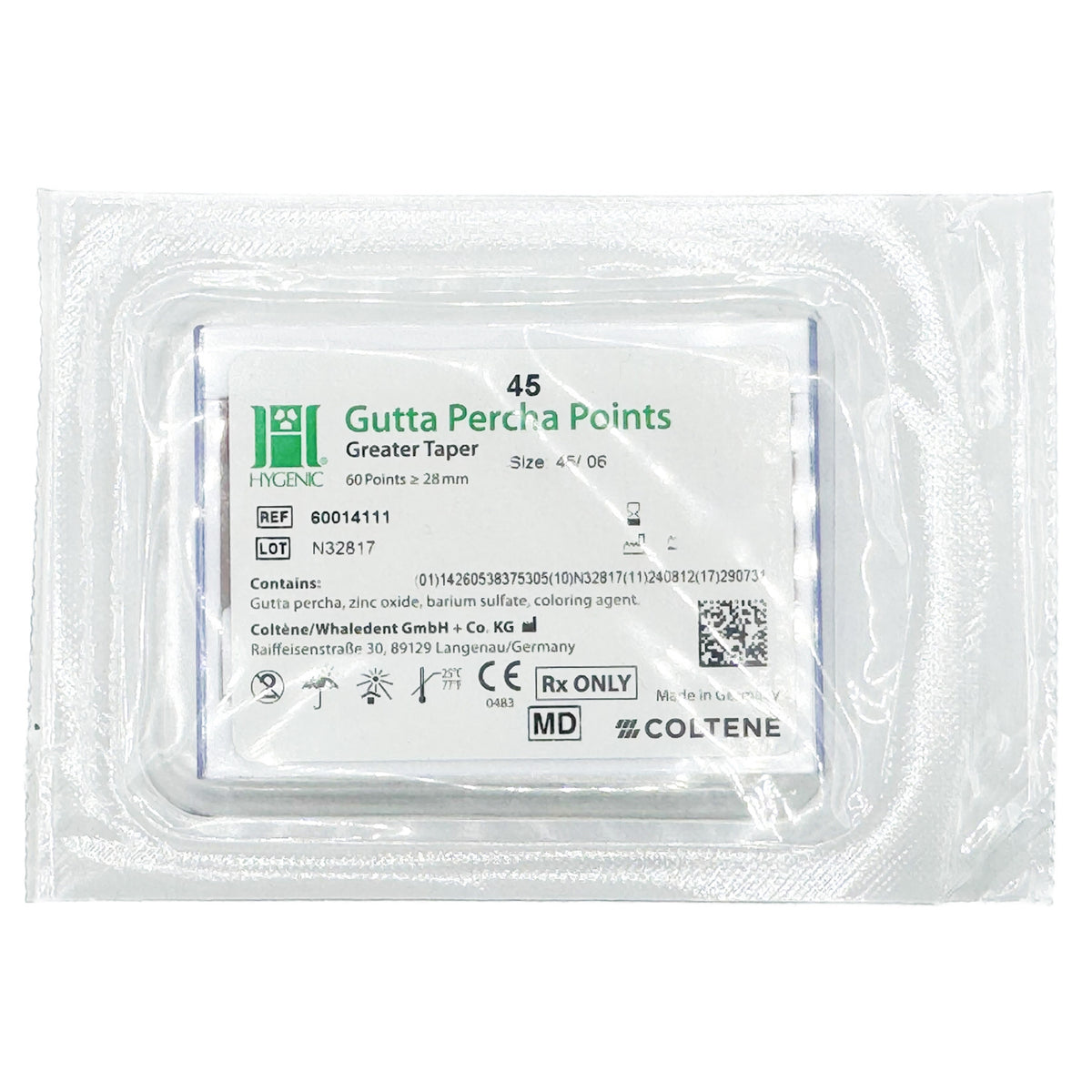 Puntas de gutapercha GT (Conicidad) Hygenic Coltene