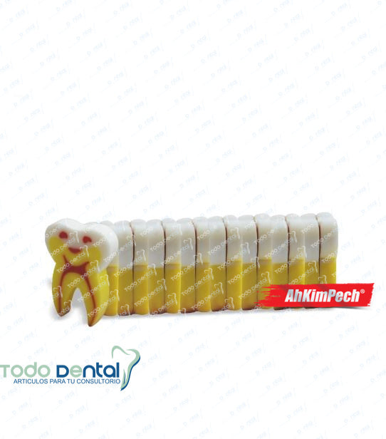 Goma amarilla muelita paq. C/1 pza