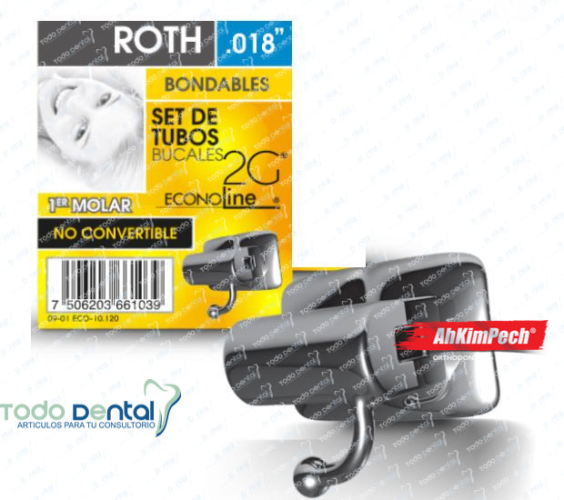 Set tubos econoline roth bond. 1er molar no convertible sencillos