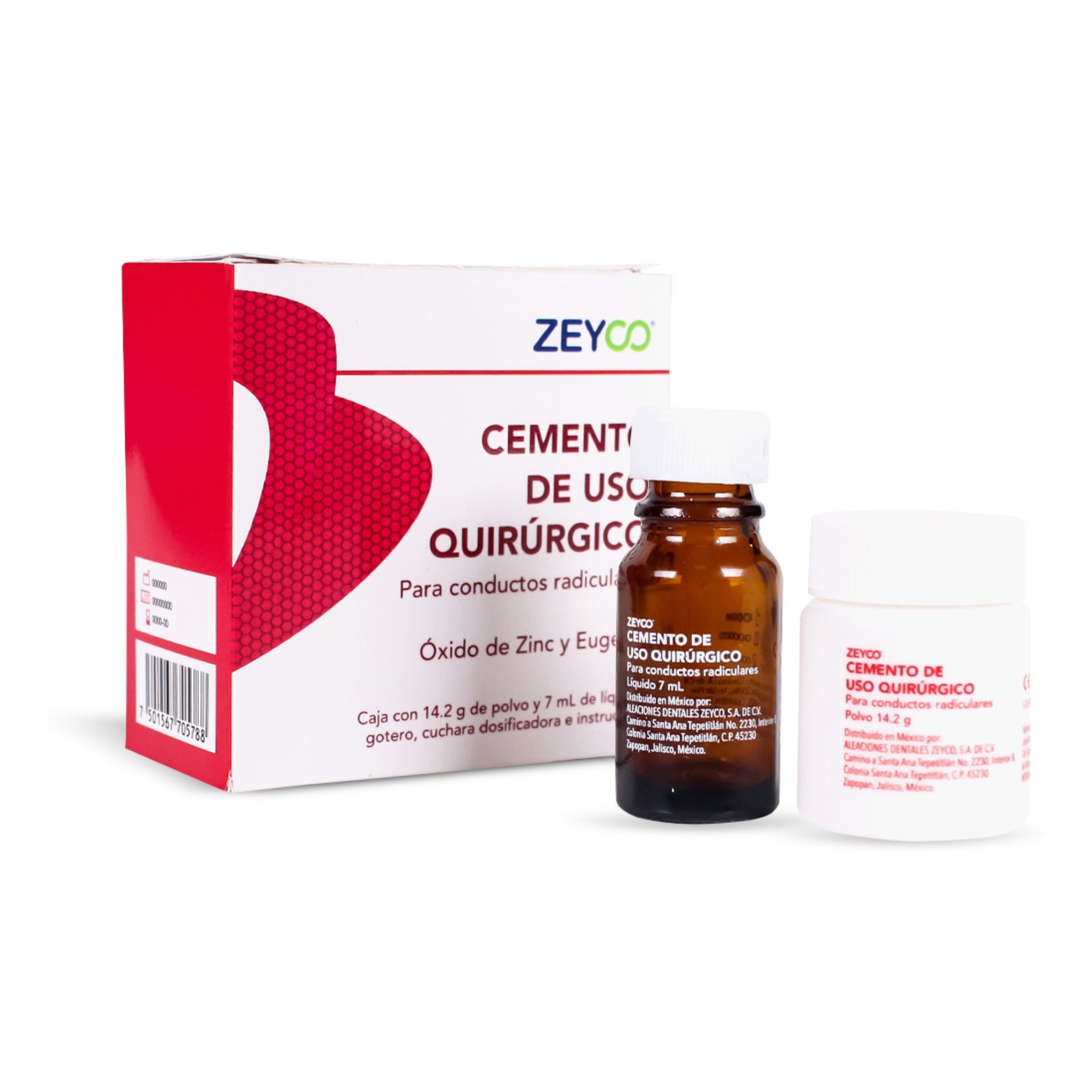 Cemento de uso quirurgico para conductos radiculares