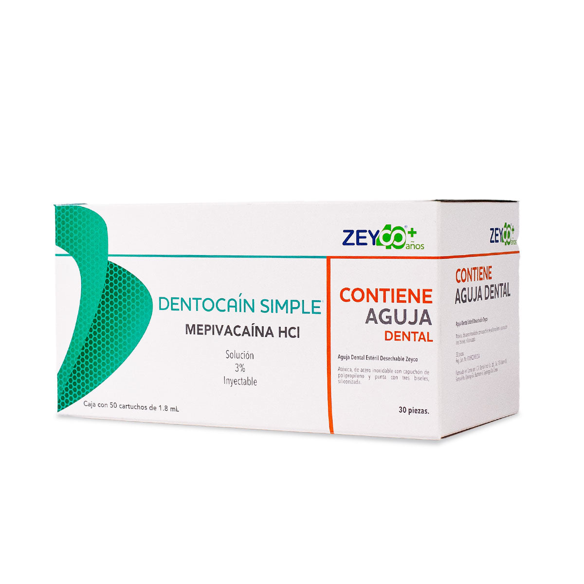 Dentocain mepivacaina 3% s/vaso