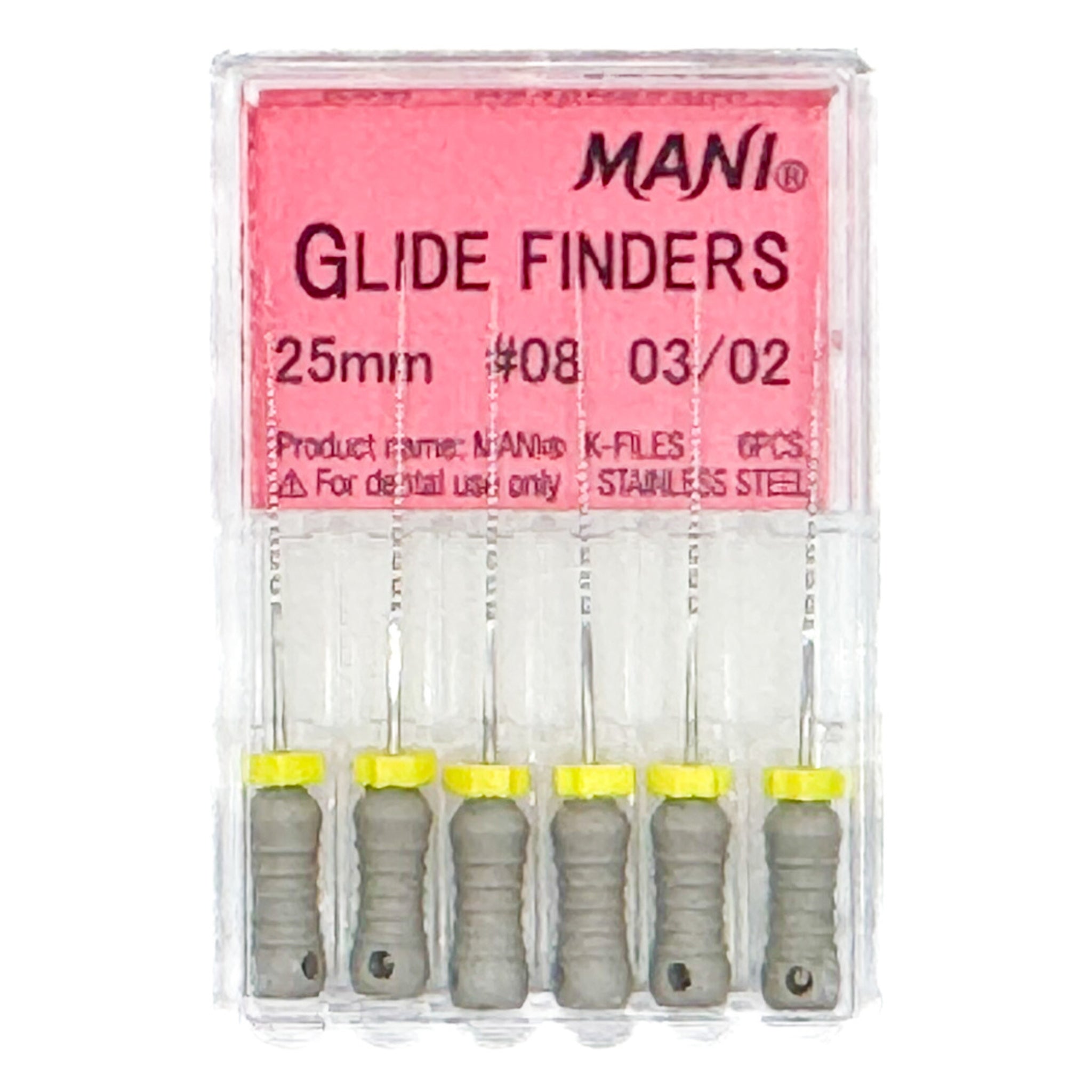 Mani glide finders 25 mm tamaño 08 c/6