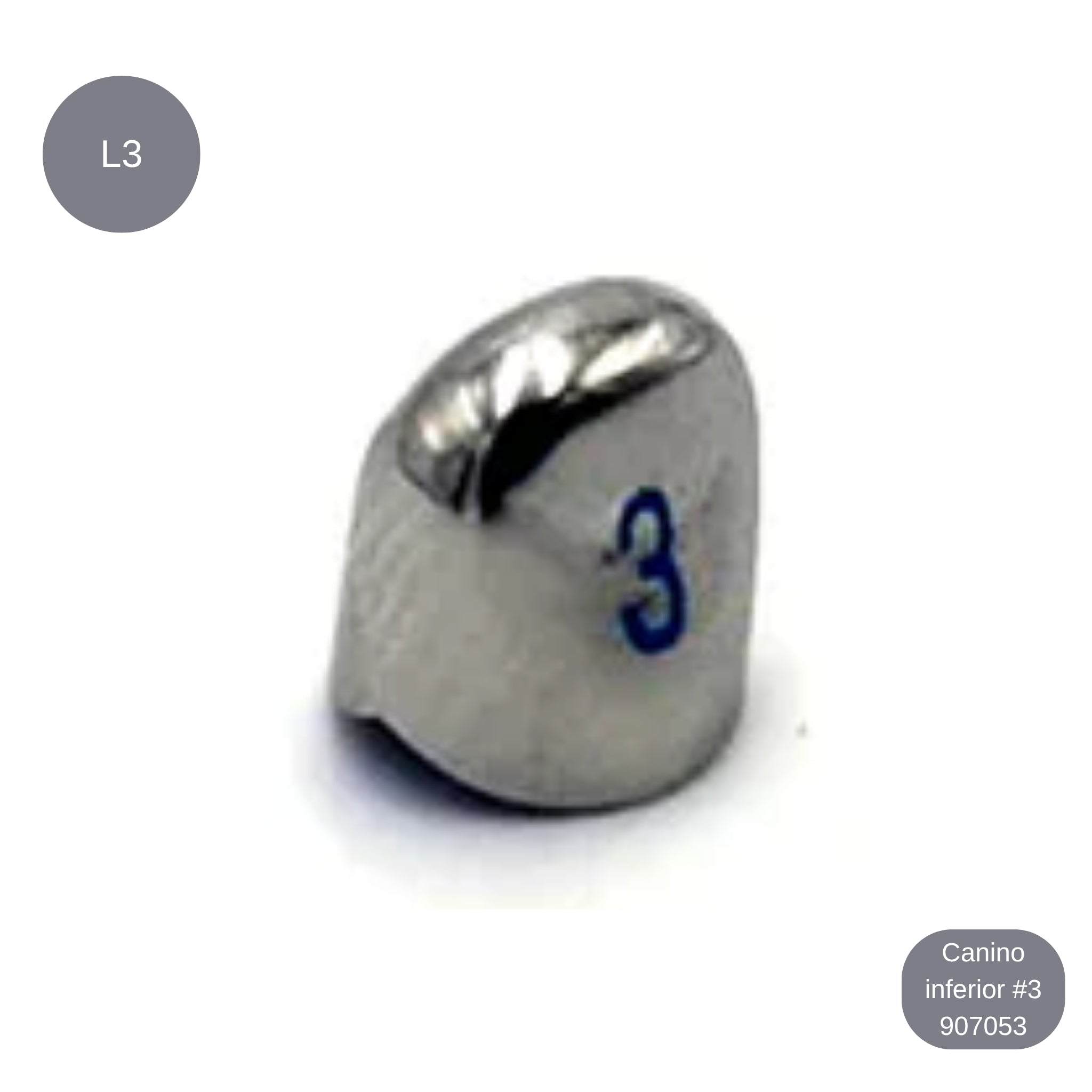 Corona de acero 3M infantiles