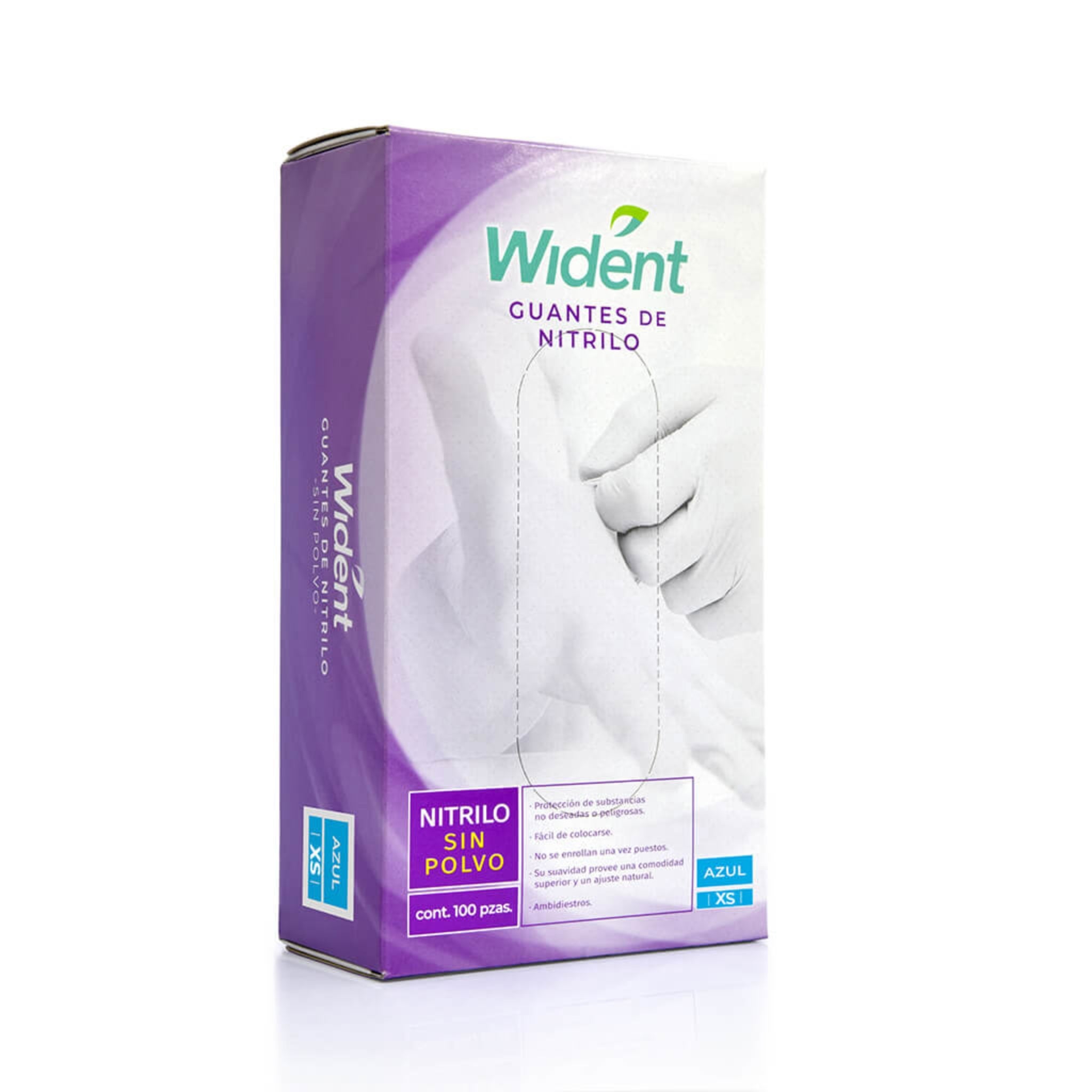 Guantes wident nitrilo c/100