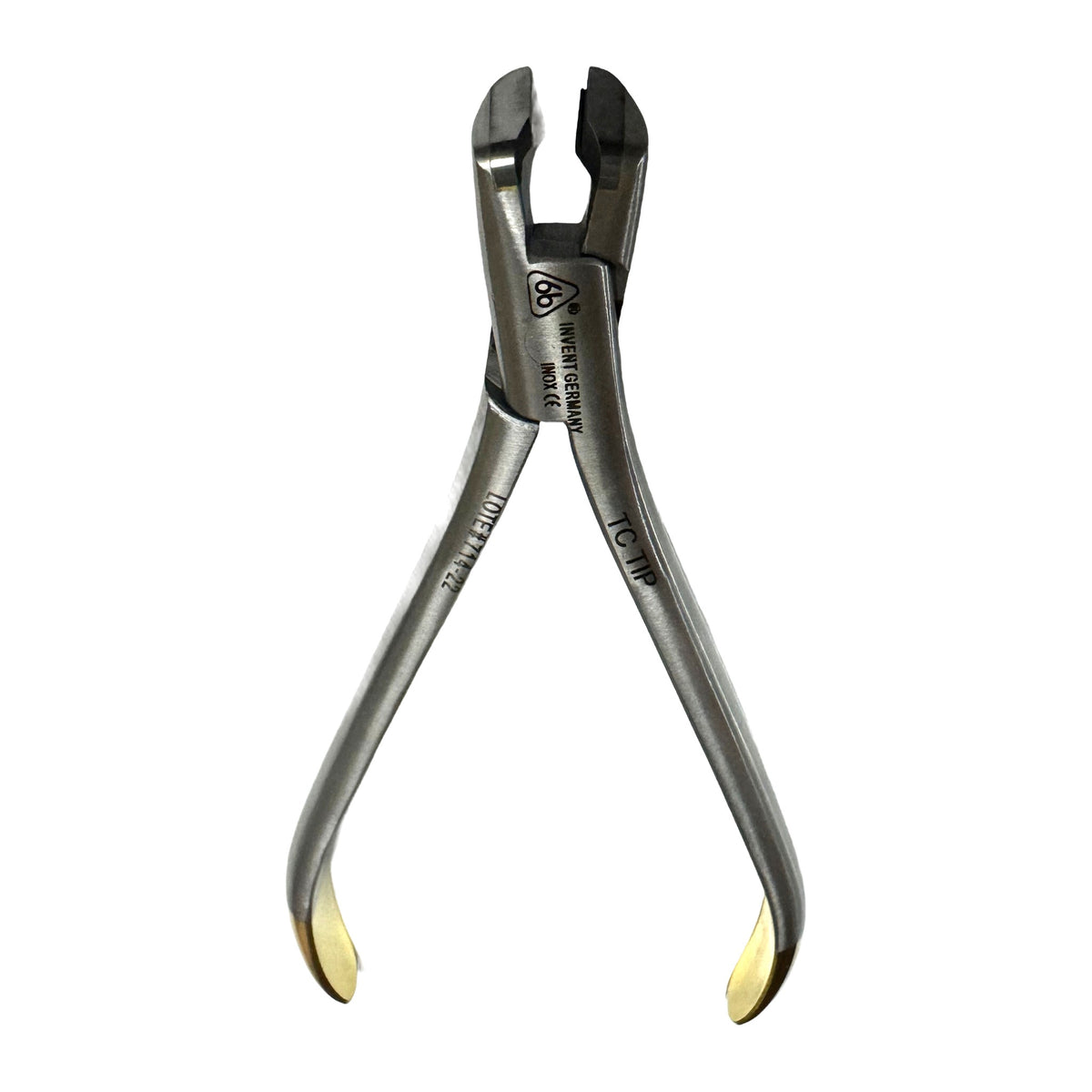 Pinza distal c/ret punta fina 14.5cm