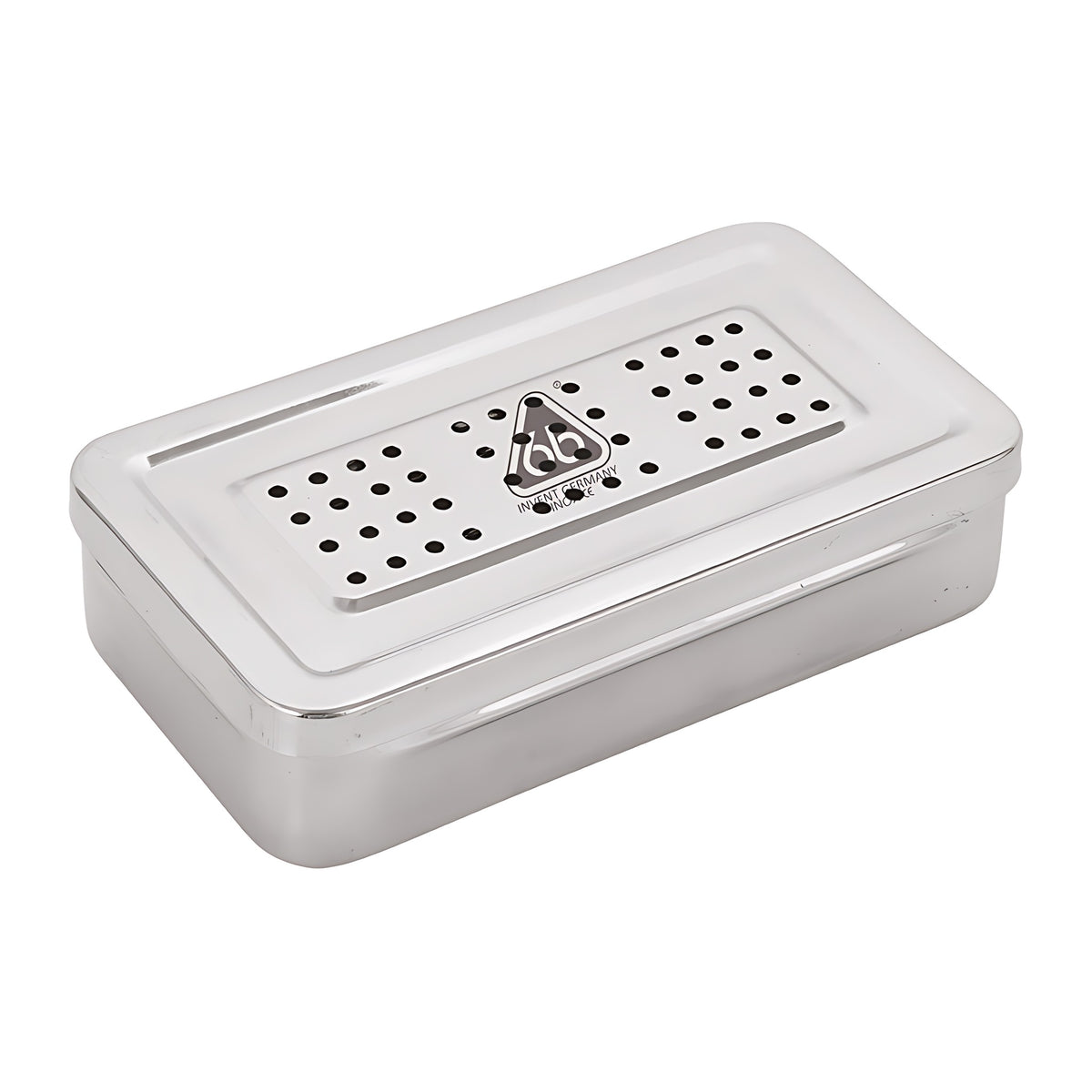 Caja p/ esterilizar 22 x 12 x 5 cm perf