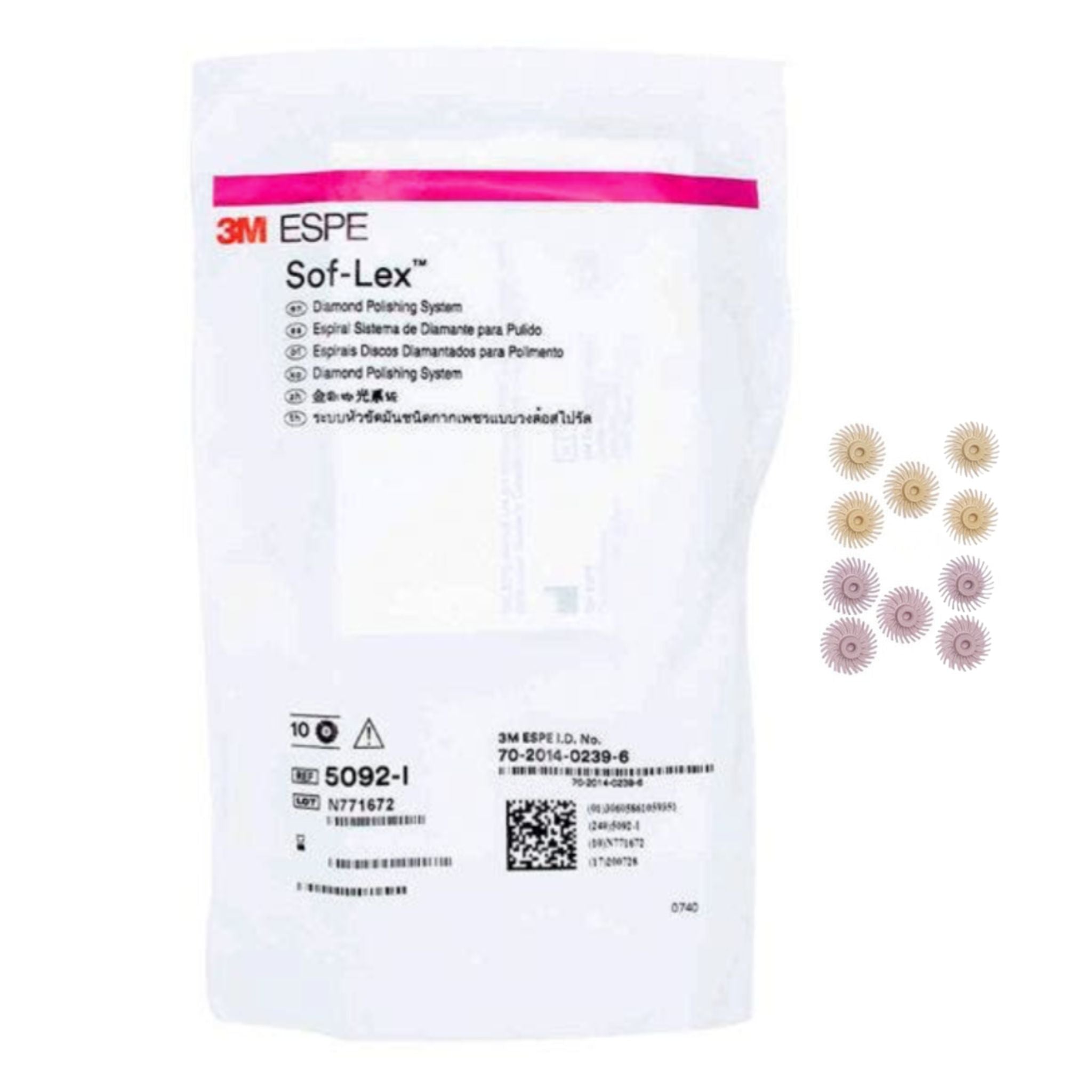 Discos sof-lex diamond system intro kit con 10 espirales