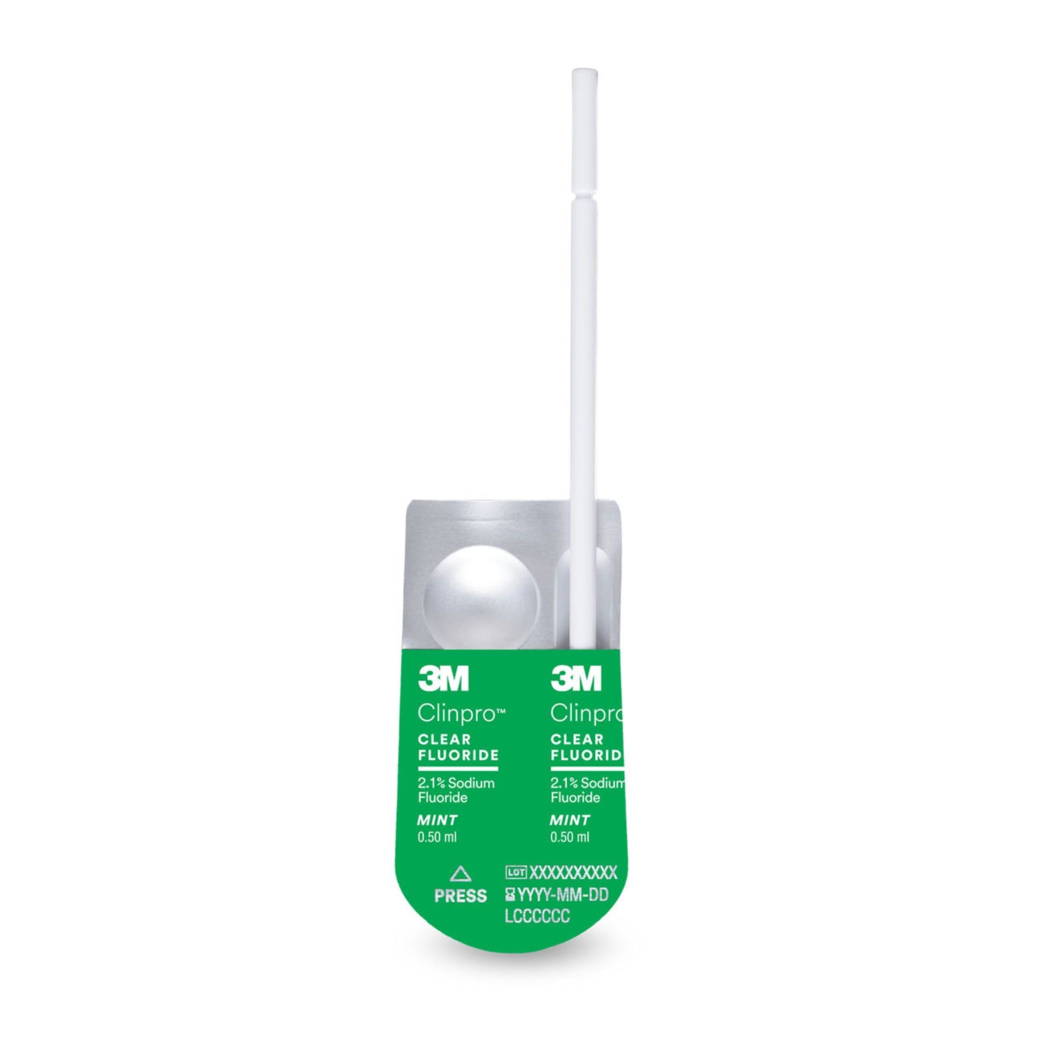 Clinpro Clear fluor 2.1% paletita sabor menta 0.5ml